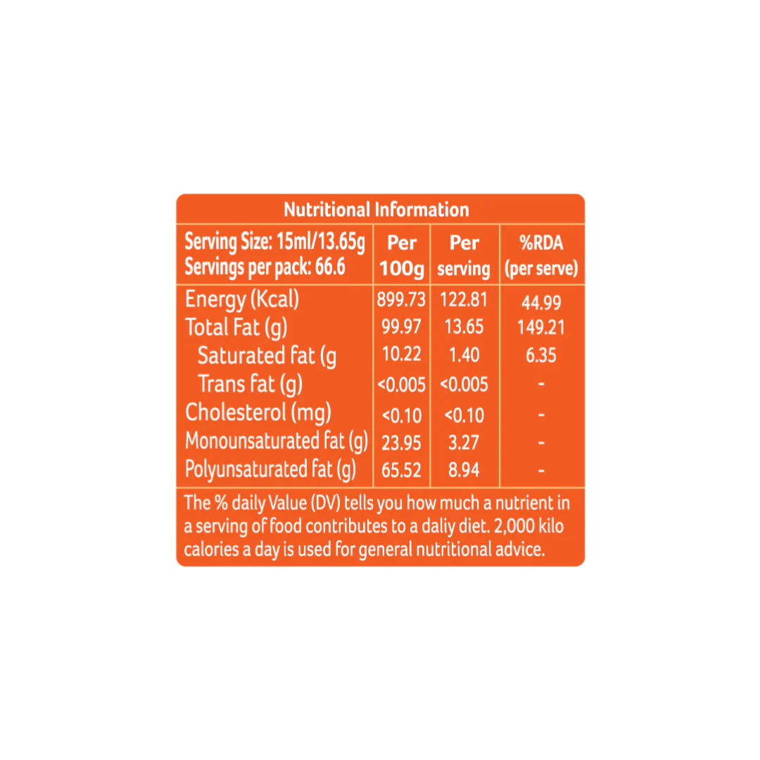 Organic Cold-Pressed Sunflower Oil